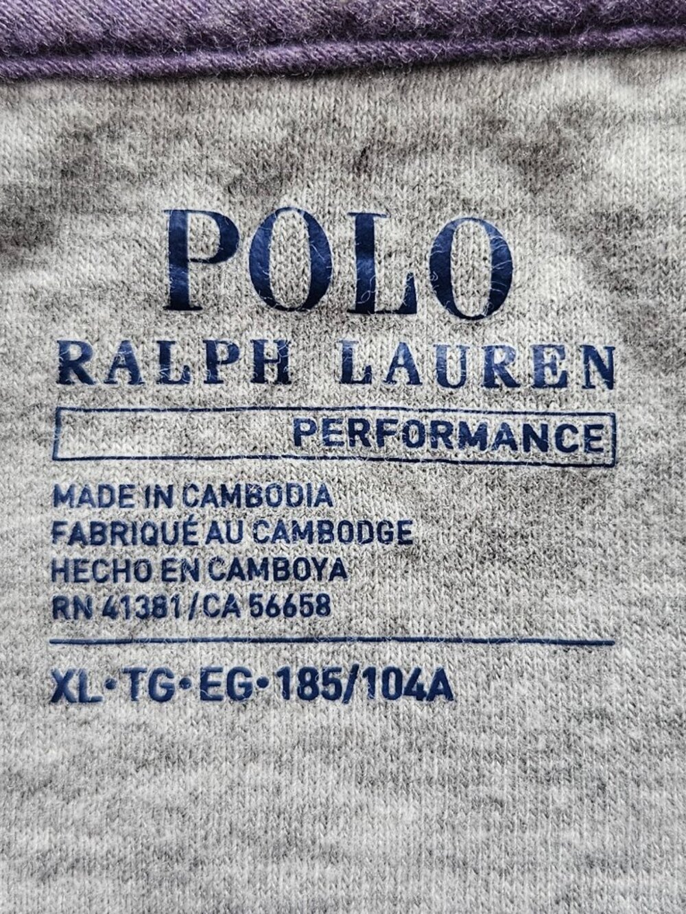 Polo Ralph Lauren Mens Size XL Performance 1/4 Zip Pullover Lavender Purple - Picture 6 of 7